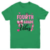 4th Fourth Grade Vibes Back To School Coquette Teacher Girl Youth Shirt | teecentury