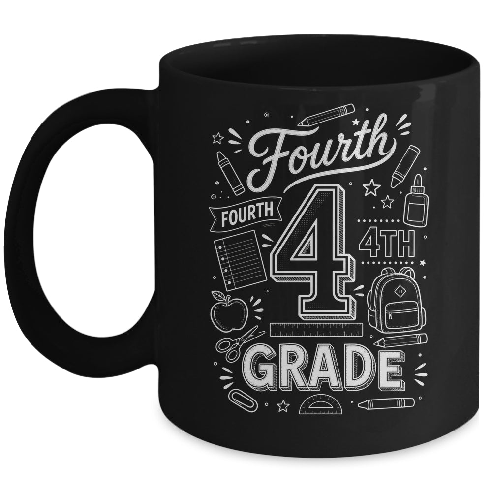 4th Grade For Boys Back To School First Day Fourth Grade Mug | teecentury
