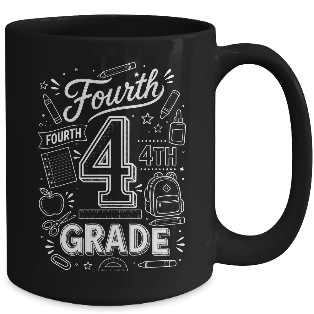4th Grade For Boys Back To School First Day Fourth Grade Mug | teecentury