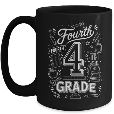 4th Grade For Boys Back To School First Day Fourth Grade Mug | teecentury