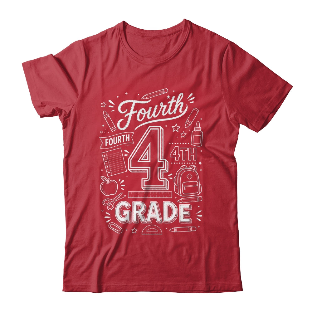 4th Grade For Boys Back To School First Day Fourth Grade Shirt & Hoodie | teecentury
