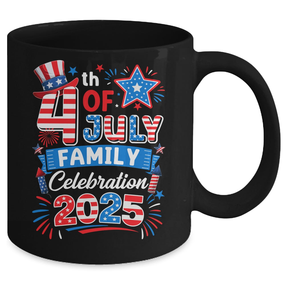 4th Of July Family Celebration 2025 Family Matching Group Mug | teecentury
