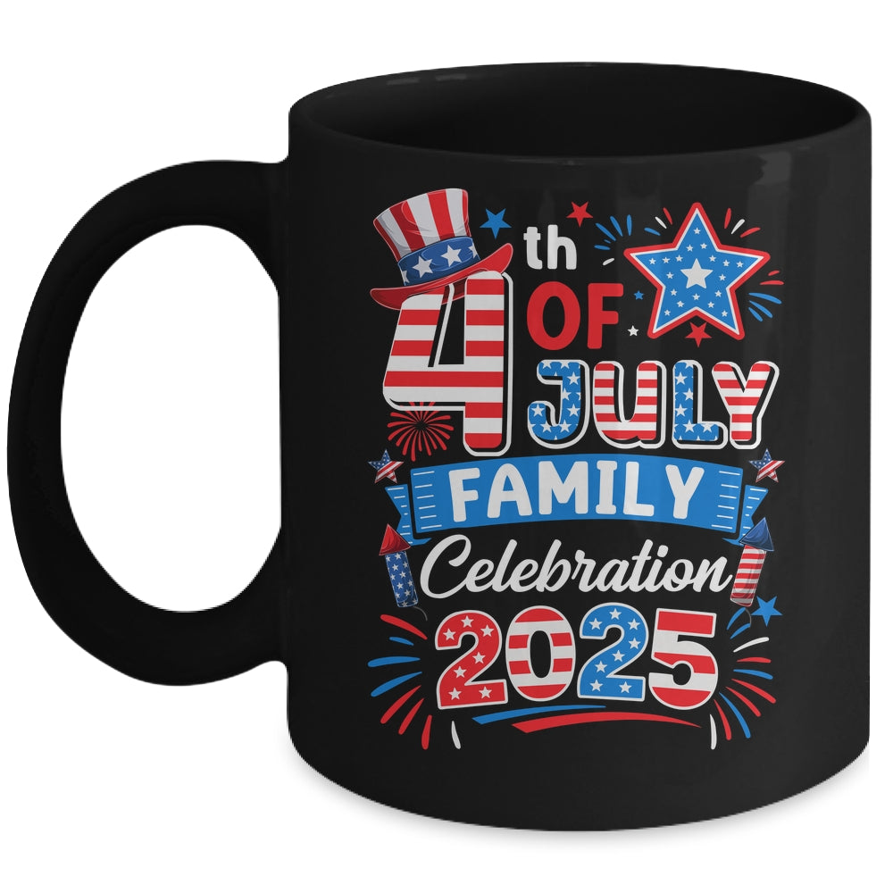 4th Of July Family Celebration 2025 Family Matching Group Mug | teecentury