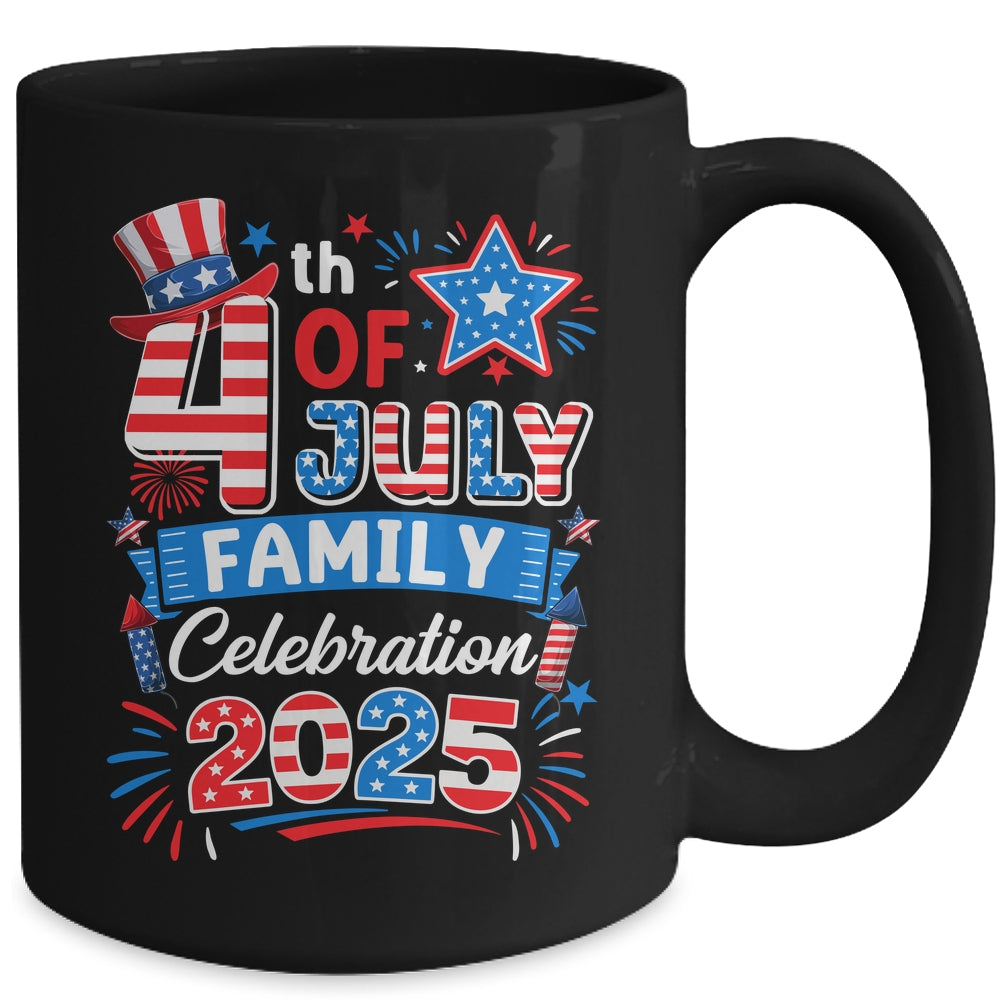 4th Of July Family Celebration 2025 Family Matching Group Mug | teecentury