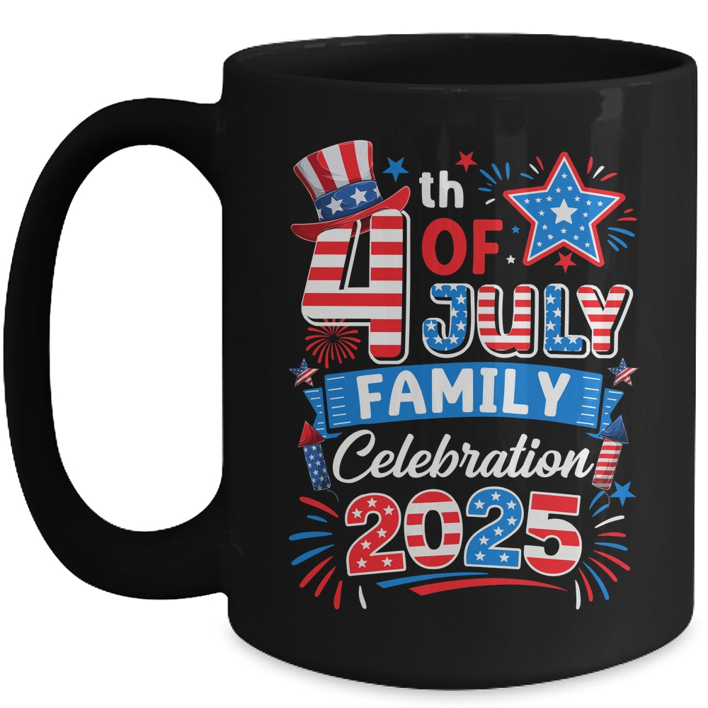 4th Of July Family Celebration 2025 Family Matching Group Mug | teecentury