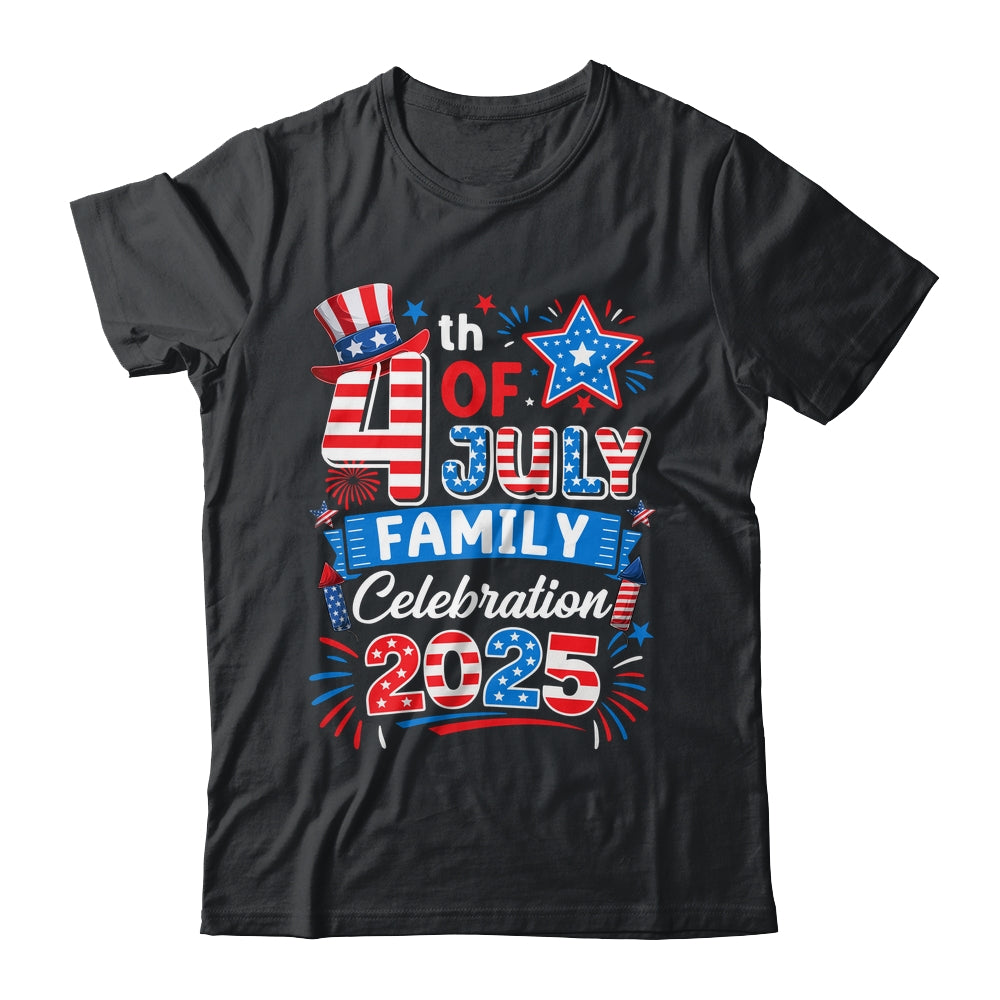 4th Of July Family Celebration 2025 Family Matching Group Shirt & Tank Top | teecentury