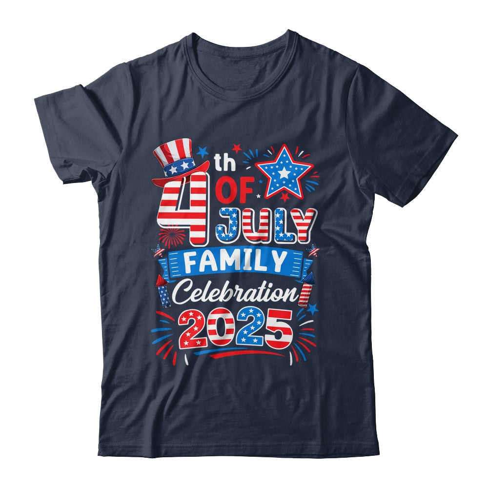 4th Of July Family Celebration 2025 Family Matching Group Shirt & Tank Top | teecentury