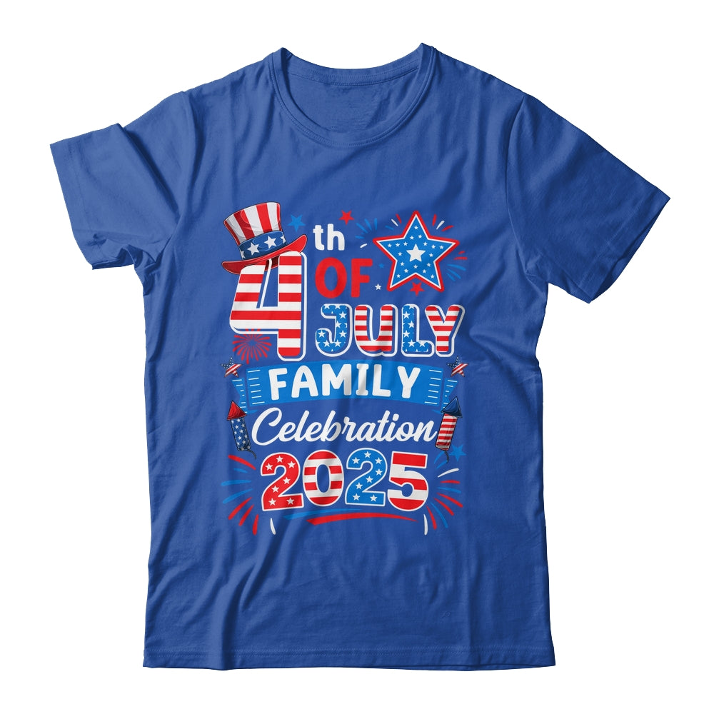 4th Of July Family Celebration 2025 Family Matching Group Shirt & Tank Top | teecentury