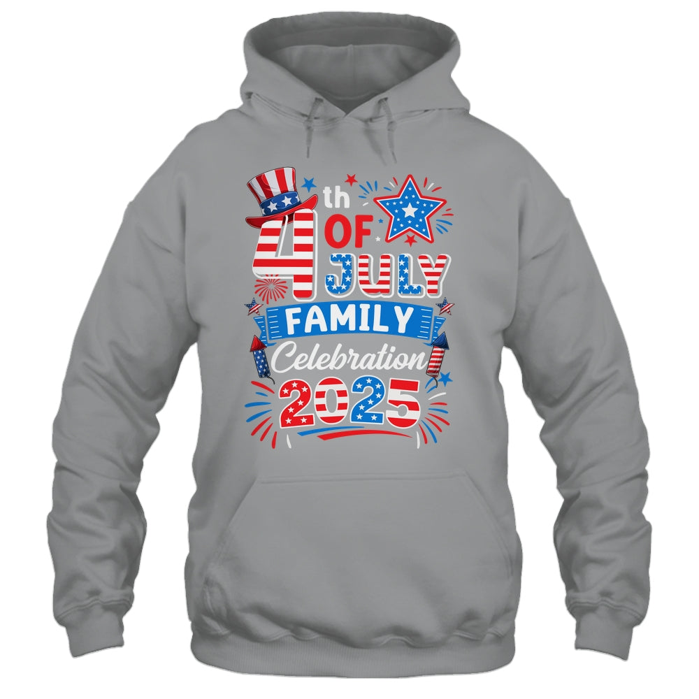 4th Of July Family Celebration 2025 Family Matching Group Shirt & Tank Top | teecentury