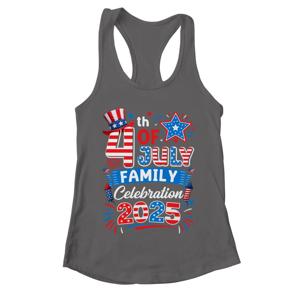4th Of July Family Celebration 2025 Family Matching Group Shirt & Tank Top | teecentury