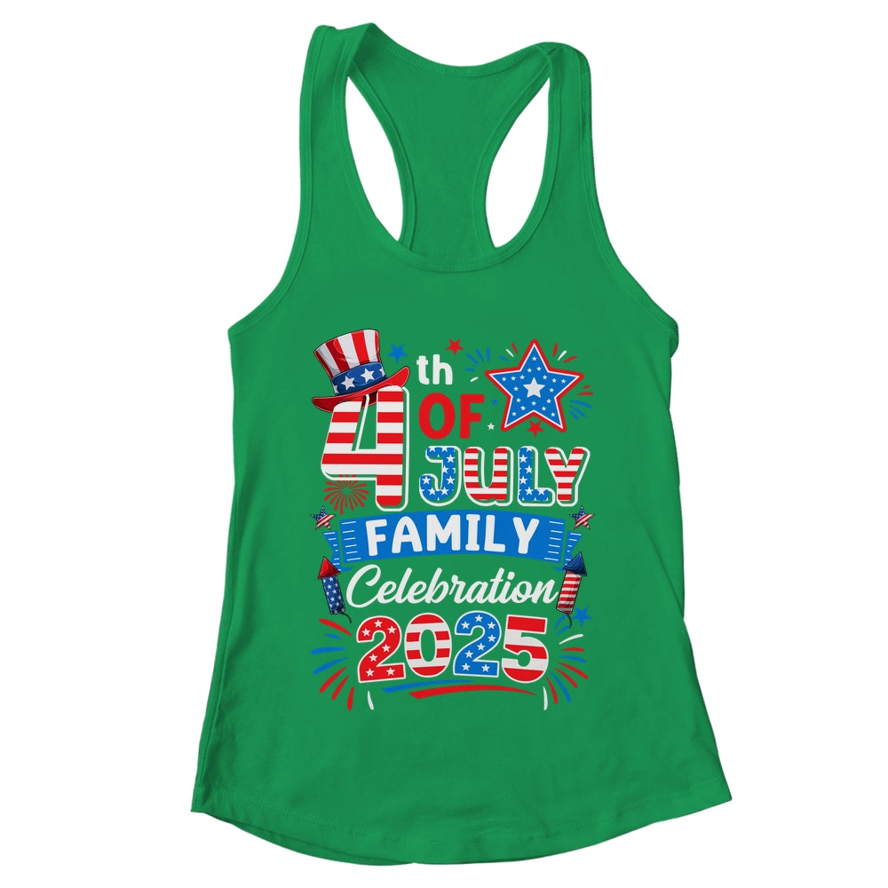 4th Of July Family Celebration 2025 Family Matching Group Shirt & Tank Top | teecentury