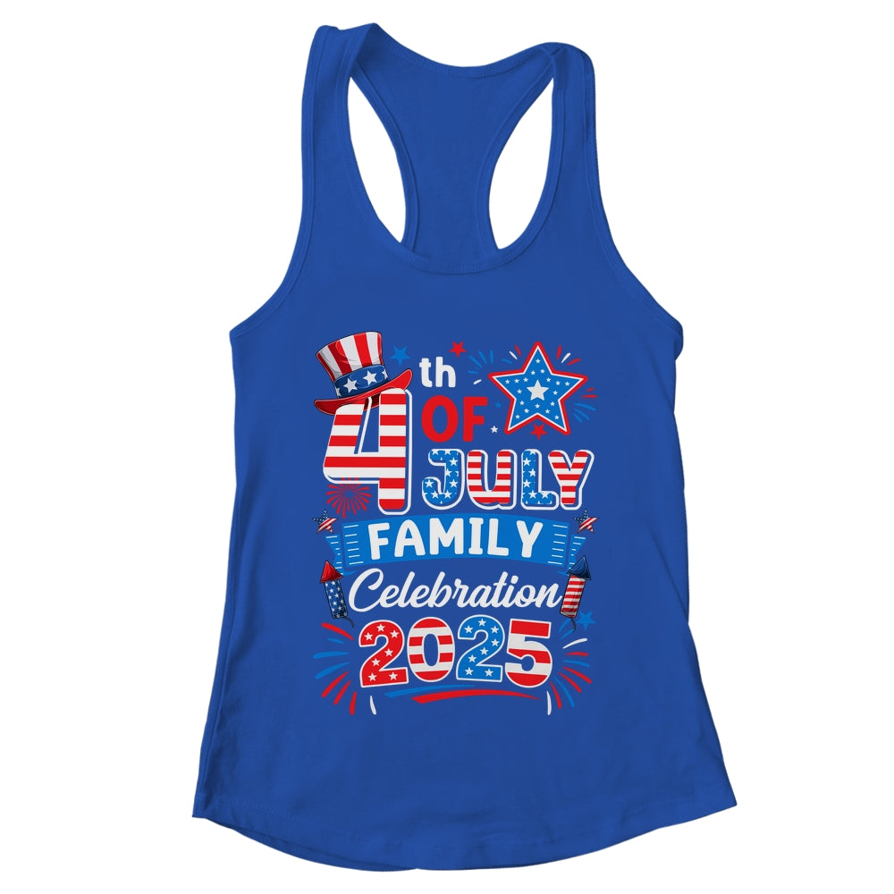 4th Of July Family Celebration 2025 Family Matching Group Shirt & Tank Top | teecentury