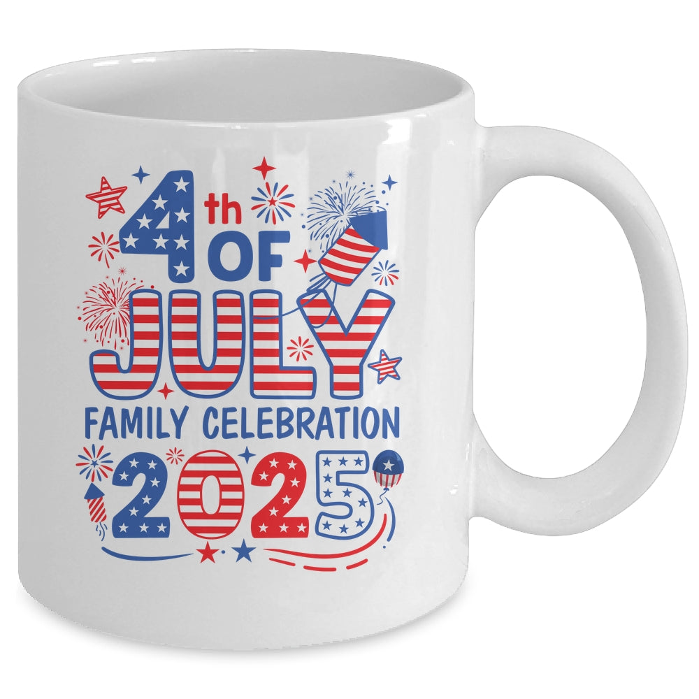 4th Of July Family Matching Group Family Celebration 2025 Mug | teecentury