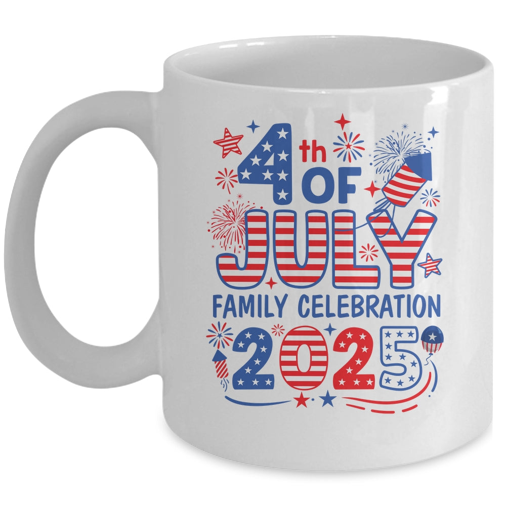 4th Of July Family Matching Group Family Celebration 2025 Mug | teecentury