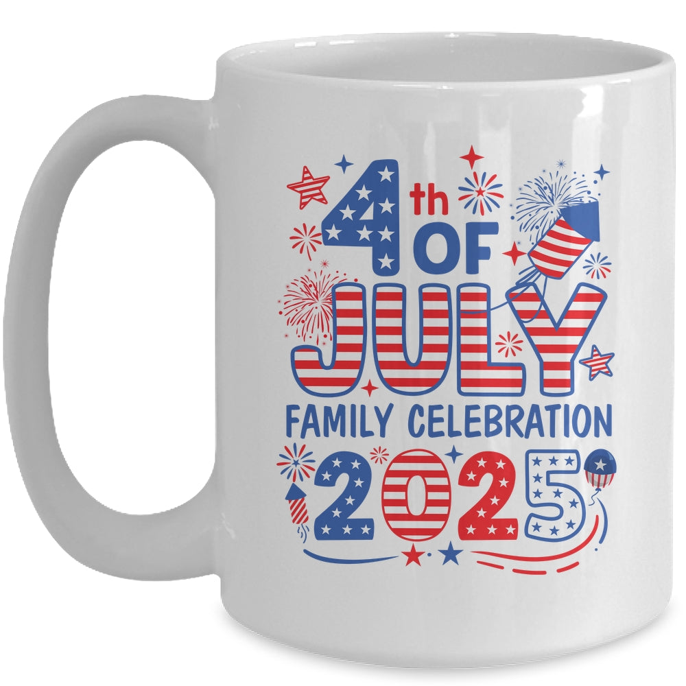 4th Of July Family Matching Group Family Celebration 2025 Mug | teecentury