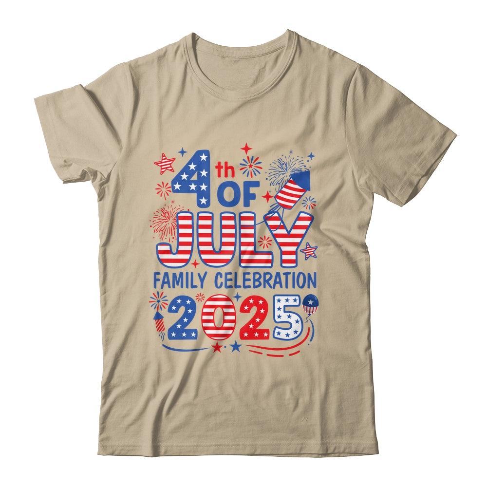4th Of July Family Matching Group Family Celebration 2025 Shirt & Tank Top | teecentury
