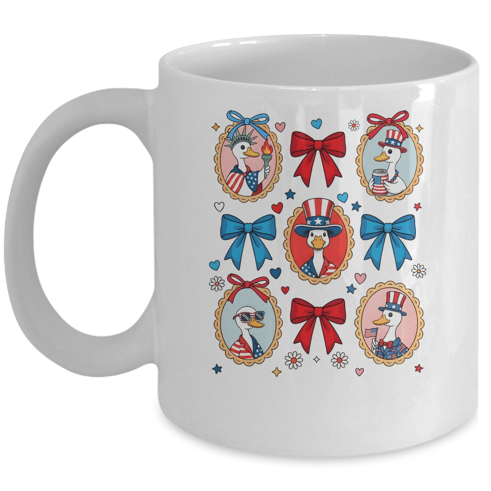 4th Of July Goose Patriotic Coquette Goose Independence Mug | teecentury