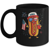 4th Of July Hotdog Funny Fourth Of July Patriotic USA Flag Mug | teecentury