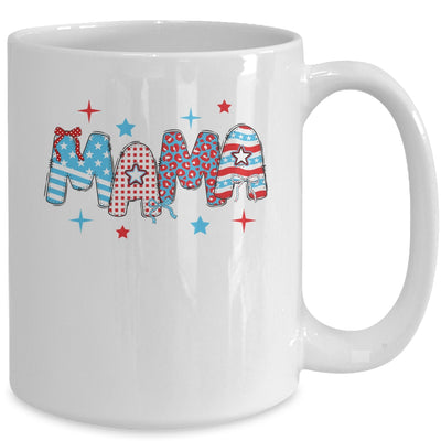 4th Of July Mama American Mama Fourth Of July Patriotic Mom Mug | teecentury