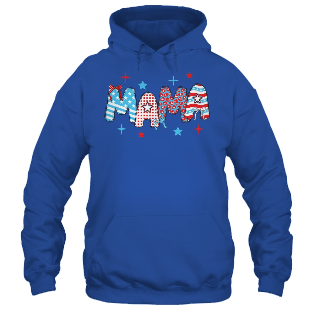 4th Of July Mama American Mama Fourth Of July Patriotic Mom Shirt & Tank Top | teecentury