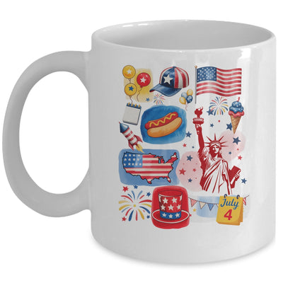 4th Of July Patriotic USA American Flag Independence Day Mug | teecentury