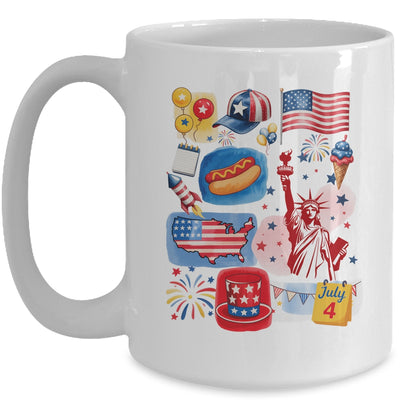 4th Of July Patriotic USA American Flag Independence Day Mug | teecentury
