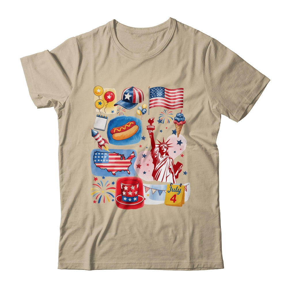 4th Of July Patriotic USA American Flag Independence Day Shirt & Tank Top | teecentury