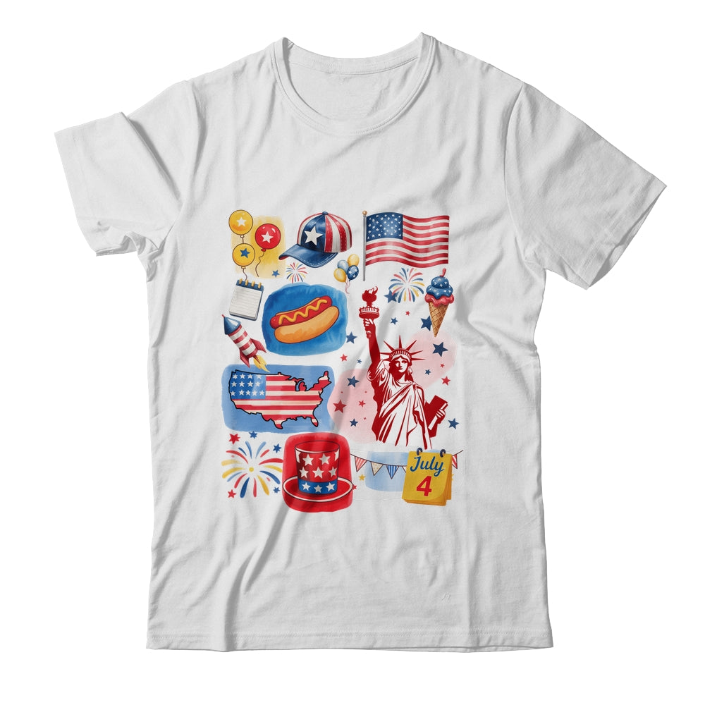 4th Of July Patriotic USA American Flag Independence Day Shirt & Tank Top | teecentury