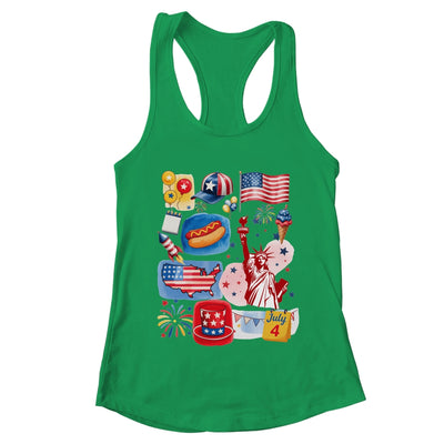 4th Of July Patriotic USA American Flag Independence Day Shirt & Tank Top | teecentury