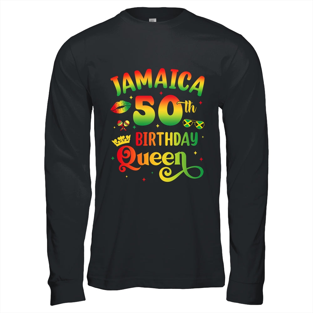 50Th Birthday Queen Jamaica Birthday Girl Matching Party Shirt & Hoodie | teecentury