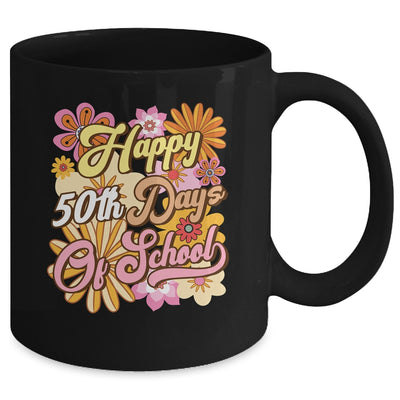 50 Days Of School 50th Day Of School Groovy Retro Mug | teecentury