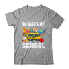50 Days Of School Cute Bus Women Kids Groovy Shirt & Hoodie | teecentury