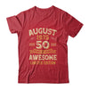 50 Years Awesome Vintage August 1975 50th Birthday Shirt & Hoodie | teecentury