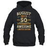 50 Years Awesome Vintage August 1975 50th Birthday Shirt & Hoodie | teecentury