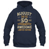 50 Years Awesome Vintage August 1975 50th Birthday Shirt & Hoodie | teecentury