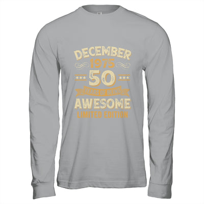 50 Years Awesome Vintage December 1975 50th Birthday Shirt & Hoodie | teecentury