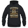 50 Years Awesome Vintage December 1975 50th Birthday Shirt & Hoodie | teecentury