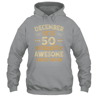 50 Years Awesome Vintage December 1975 50th Birthday Shirt & Hoodie | teecentury