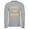 50 Years Awesome Vintage February 1975 50th Birthday Shirt & Hoodie | teecentury