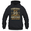 50 Years Awesome Vintage February 1975 50th Birthday Shirt & Hoodie | teecentury