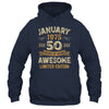 50 Years Awesome Vintage January 1975 50th Birthday Shirt & Hoodie | teecentury
