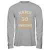 50 Years Awesome Vintage March 1975 50th Birthday Shirt & Hoodie | teecentury