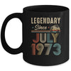 50 Years Old Legendary Since July 1973 50th Birthday Mug | teecentury