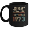 50 Years Old Legendary Since November 1973 50th Birthday Mug | teecentury