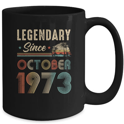 50 Years Old Legendary Since October 1973 50th Birthday Mug | teecentury