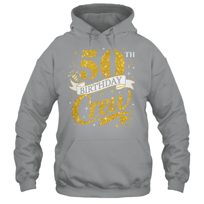 50th Birthday Crew 50th Bday Party Squad Friends Crown Funny Shirt & Tank Top | teecentury