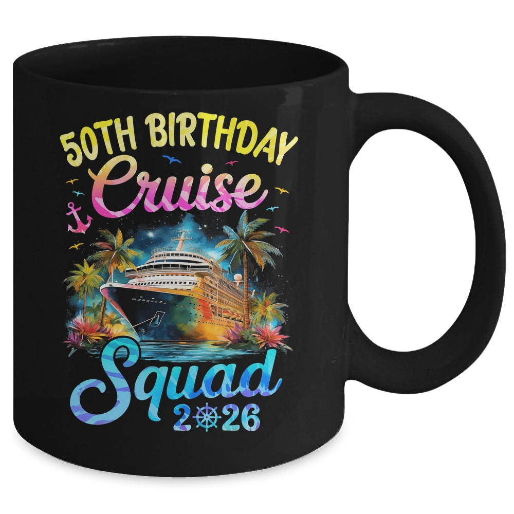 50th Birthday Cruise Squad 2026 Cruising Party Vacation Mug | teecentury
