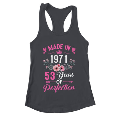 53 Birthday Decorations Women Female 53rd 1971 Birthday Shirt & Tank Top | teecentury