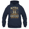 55 Years Awesome Vintage April 1970 55th Birthday Shirt & Hoodie | teecentury