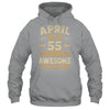 55 Years Awesome Vintage April 1970 55th Birthday Shirt & Hoodie | teecentury